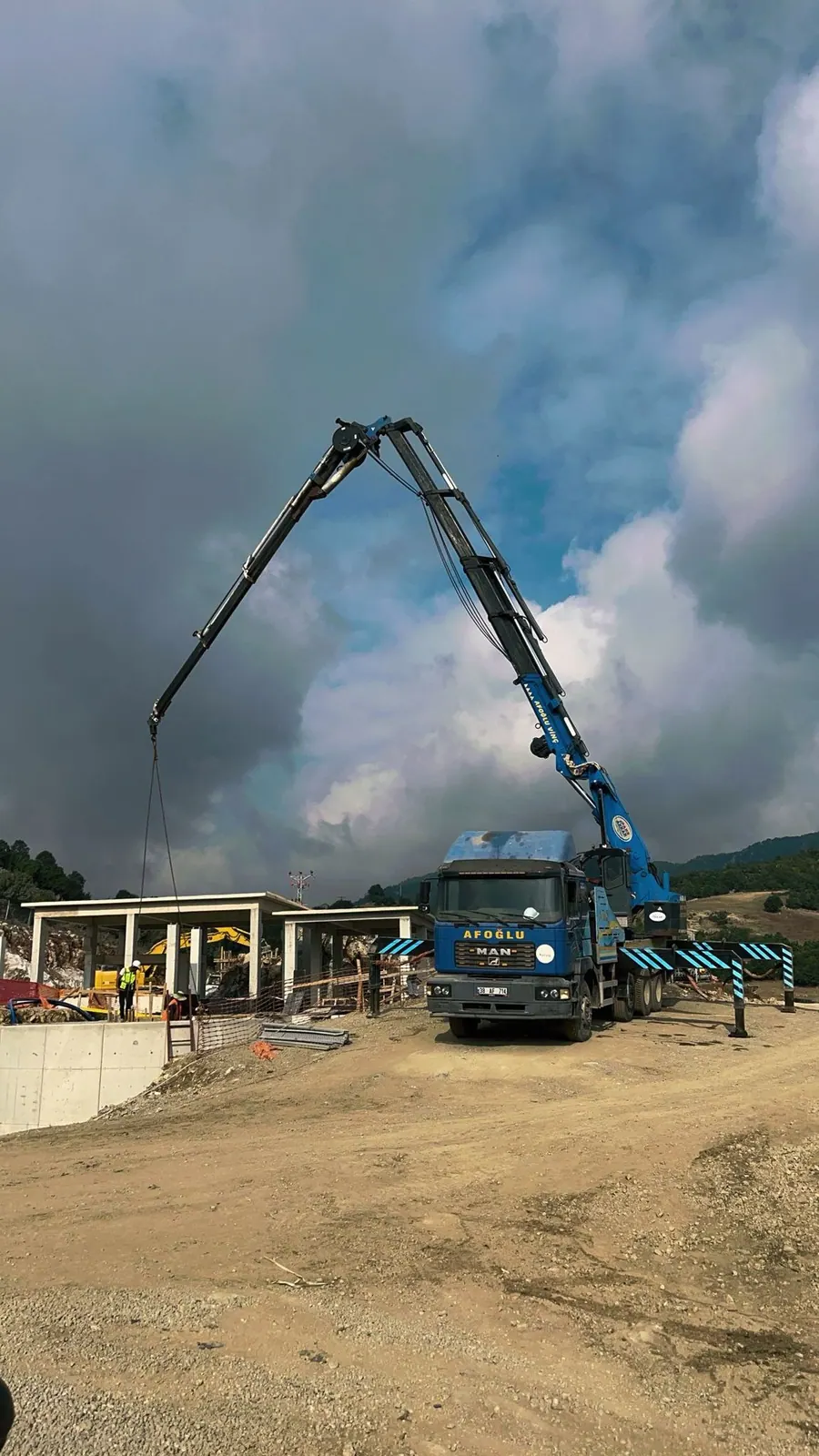 İncesu Beton Pompası Saha Desteği - İncesu / Kayseri