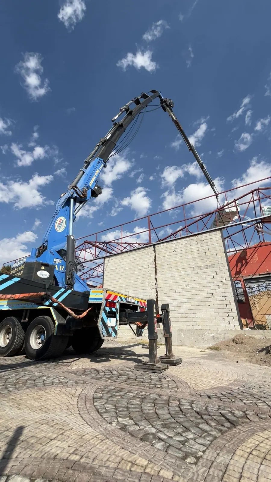 Kayseri OSB Beton Pompası Saha Çalışması - Kayseri OSB